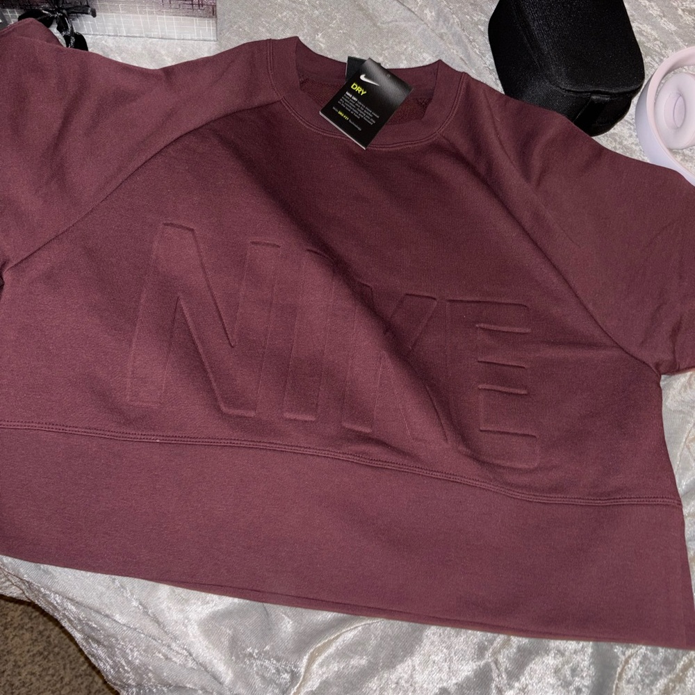 Nike Maroon Loose Fit Sweatshirt